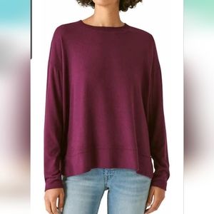 Lucky Brand Crew Neck Long-Sleeved Sweater